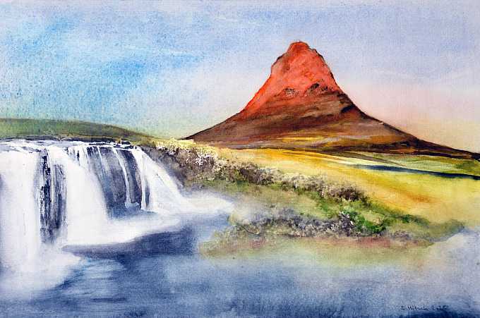 Abwechslungsreiche  Landschaft Islands